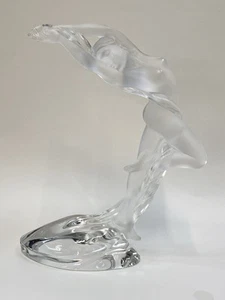Lalique France Kristall Figur "ACROBATE BRAS LEVÉ" - nackte Akrobatin - H: 26 cm - Bild 1 von 13