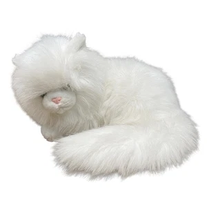 Vintage Russ Katze Kätzchen weiß Perser 12 Zoll lebensecht Plüsch Demenz Begleiter Komfort - Bild 1 von 6