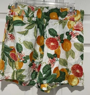 Cynthia Rowley Shorts Women Small Linen Blend Tropical High Rise  Pull On - Image 1 of 4