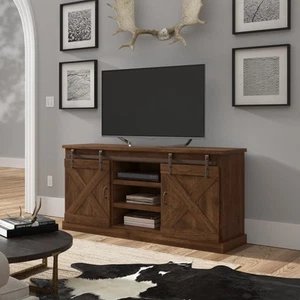 The Gray Barn Sycamore Rise Farmhouse Wood 66-inch TV Aged Whiskey Farmhouse, Co - Picture 1 of 5