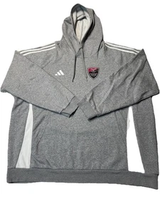 Adidas Hoodie Men’s Gray Pullover Long Sleeve Gray Kangaroo Pocket Sz 2xl - Picture 1 of 10