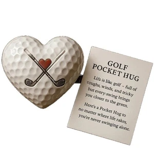Golf Pocket Hug Golfers Companion Small Plastic Motivational Charm For Player - Picture 1 of 8
