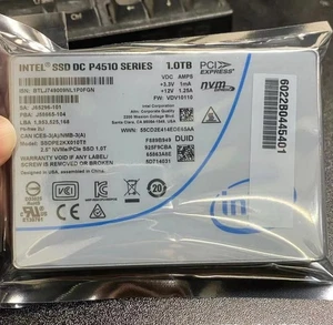 Intel P4510 Series 1TB SSD NVME PCIe 3.1x4 U.2 Solid State Drive SSDPE2KX010T8 - Picture 1 of 4