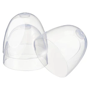 2 Pack Baby Bottle Caps Accessories Replacement Clear Travel - Picture 1 of 12