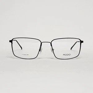MODO 4264S Men's Ultra-Light Titanium Rectangular Glasses in Black | 56mm - Picture 1 of 12