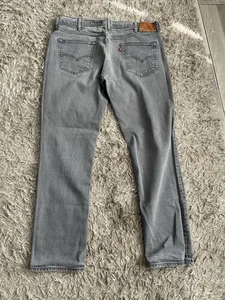 LEVIS 511 Slim Grey Stretch Denim Jeans W 38 L 31 Levi - Picture 1 of 3