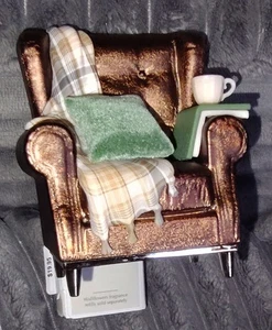 Bath & Body Works Cozy Arm Chair Wallflower Plug, New, Coffee Blanket Pillow - Picture 1 of 5