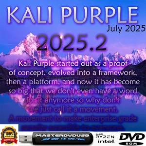 Kali Purple 2025.2 DVD Installer – Cybersecurity’s Ultimate Toolkit - Picture 1 of 11