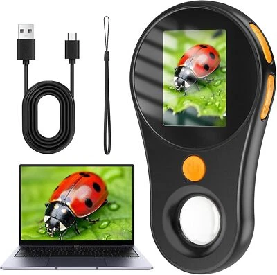 OUTACT Portable Microscope Microscope with 8 LED 500x Mini Microscope Optical Magnifier