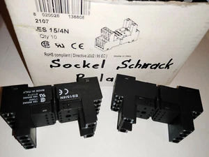 Zócalo de relé Schrack ES15/4N zócalo relé 172582 mercancía nueva E113714 - Imagen 1 de 3