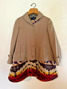 Pendleton Opening Ceremony Coat Womens Small Aztec Native American Rare Flared - Picture 1 of 11