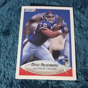 1990 Fleer - #75 Doug Riesenberg NFL Rookie Card New York Giants