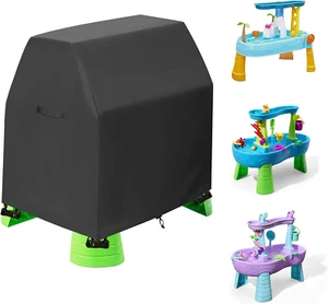 Kids Water Table Cover Suitable for Rain Showers Splash Pond Water Table (Black, - Picture 1 of 8