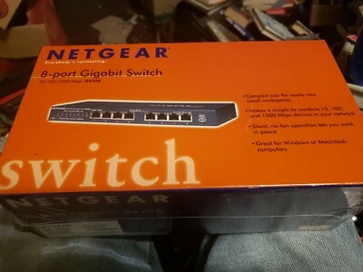 Netgear 8 Port Giga Switch Brand New!! - Image 1 of 2