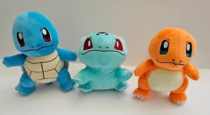 Menge 3 Pokemon Plüschtiere Charmander, Squirtle, Bulbasaur Neu ohne Etikett 9" - Bild 1 von 21