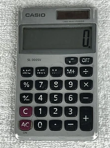 Casio SL-300SV Basic Calculator, Pre owned, Vintage - Picture 1 of 2