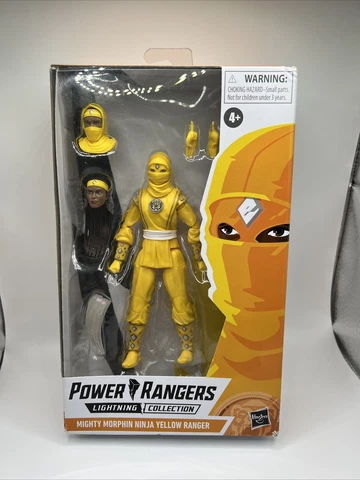 Mighty Morphin Ninja Yellow Ranger Hasbro Power Rangers Lightning Cover