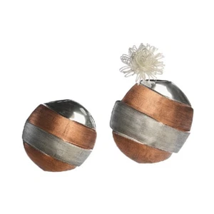 Casablanca Aluminium Vase Tampa in Silber Kupfer ca. 25 cm Alu Deko Geschenk - Bild 1 von 1