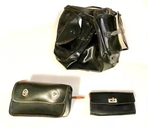 NICE ASSORTMENT OF VINTAGE BICYCLE TOURING BAGS LEATHER & VINYL VARIOUS SIZES - Picture 1 of 6