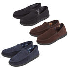 Mens Mule Closed Back Slippers Pull On Moccasin Corduroy Memory Foam Indoor 6-11