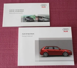 (2008) AUDI A3 SPORTBACK (2008 - 2012) OWNERS MANUAL - HANDBOOK INCLUDING 3.2 V6 - Picture 1 of 8