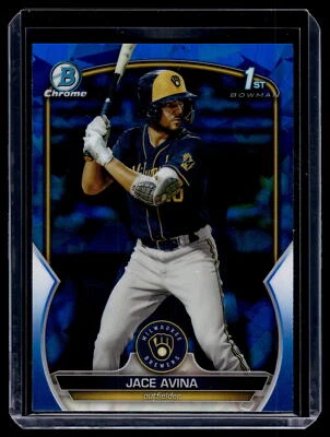 Jace Avina 2023 Bowman Chrome 1st Sapphire Card  #BCP-150 - Image 1 of 2