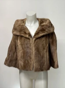 Damen Vintage Lloyd's Denver Nerz Pelz Cape - Bild 1 von 19