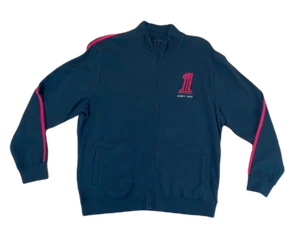 HARLEY DAVIDSON GENUINA MEJOR CHAQUETA CADETE DEL MUNDO NEGRA PARA HOMBRE JUMPER CREMALLERA COMPLETA - Imagen 1 de 3