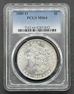 American 1885-O 1 $ Graded Morgan Silver Dollar PCGS MS64 Highly Collectible coin - Bild 1 von 2