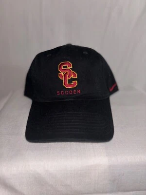 USC Trojans Soccer Nike Adjustable Baseball Hat Black NEW NWOT Southern Cal - Image 1 of 4