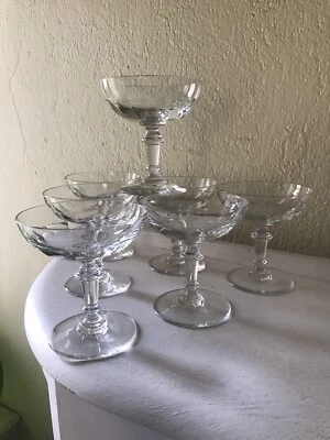 7 ANCIENNES COUPES À CHAMPAGNE MODÈLE MIRABEAU PORTIEUX - Photo 1/4