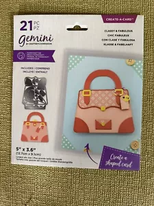 Crafters Companion Géminis Classy & Fabulous Papercraft Crea un troquel de tarjeta Nuevo - Imagen 1 de 2