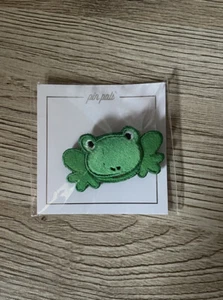 Pin Pals Anstecknadel Frog Frosch Stoff Grün Button Dekoration Accessoires Neu - Bild 1 von 2