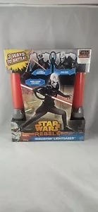 RARE 2014 Star Wars Rebels Inquisitor Double Bladed Red Lightsaber Hasbro NEW - Picture 1 of 6