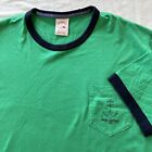 Brooks Brothers 346 Men’s T-shirt Sz L Crew Neck Green/Navy Short Sleeve Casual