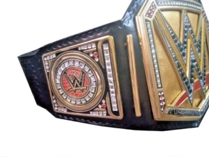 Undisputed Universal Championship 4 MM Die-cast Belt Leather Strap Replica - Picture 1 of 6
