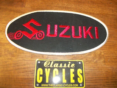 Suzuki  patch Vintage Large Embroidered 1970s NOS TM RM  GT750 GT550  T500 TS TC - Image 1 of 4