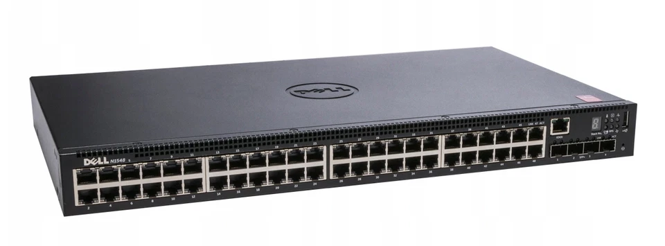 Switch Dell Networking N1548 48x1GbE RJ45 4x10GbE SFP+ V143P - Image 1 of 1