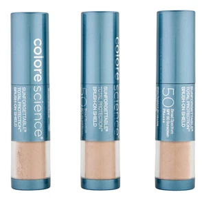 Paquete de 3 protectores solares con cepillo Colorescience en polvo mineral piel sensible *BRONCEADO* NUEVO - Imagen 1 de 4