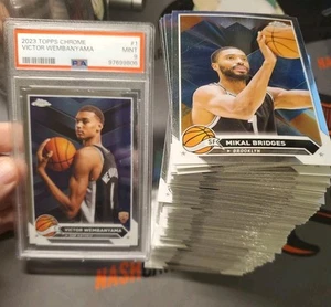 2023-24 Topps Chrome Basketball Complete Set 1-190 with PSA 9 Victor Wembanyama - Bild 1 von 3