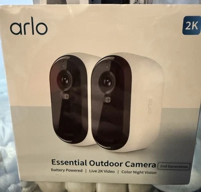 Arlo - Essential 2-Camera Outdoor Wireless 2K Security Camera (2nd Generation)