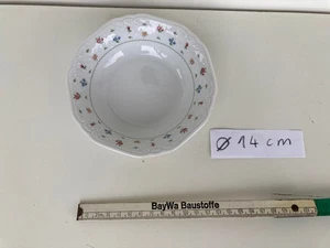 Dessertschale 14 cm Porzellan Eschenbach La Reine Streublumenmuster 1978 gut erh - Bild 1 von 3