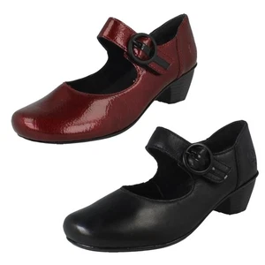 Ladies Rieker Buckle Detailed Hook and Loop Smart Heels, 41756 - Picture 1 of 19