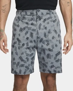 Size 38- Nike Tour Men's 8" Chino Golf Shorts, Dark Smoke Grey/Black. FD5725-070 - Picture 1 of 7