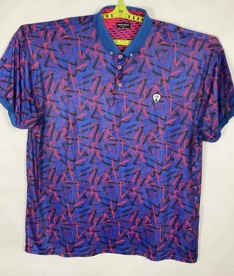 "Camisa polo Mad Chuck talla 4XL golf multicolor cuello abotonado para hombre 60x34""" Foto 1 de 4