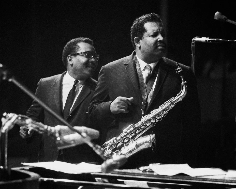 Cannon Ball and Nat Aderley Vintage Photography at the Monterey Jazz Festival.