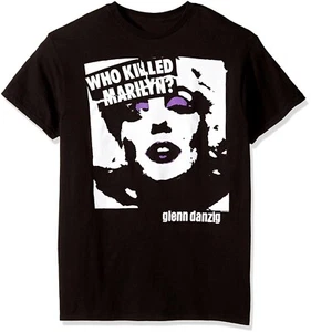 CAMISETA OFICIAL THE MISFITS Glenn Danzig cd cvr WHO MATÓ A MARILYN LG Nueva samhain - Imagen 1 de 2
