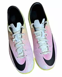 Scarpe da calcio Nike Mercurial taglia US 4,5Y 651639-107 rosa bianco a righe nere - Foto 1 di 22