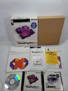 VTG 1998 MICROSOFT VISUAL FoxPro PROFESSIONAL EDITION 6.0 w/CDs & Manual - Picture 1 of 11