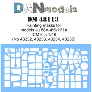Dan Models 48113 Maßstab 1:48 Lackiermasken für Modell JU 88A-4\5\11\14 ICM 48232 - Bild 1 von 8